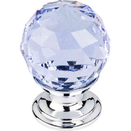 Top Knobs TK113PC polished chrome glass cabinet knob