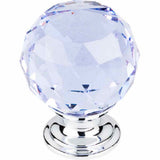 Top Knobs TK114PC polished chrome glass cabinet knob