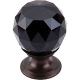 Top Knobs TK115ORB oil rubbed bronze glass cabinet knob