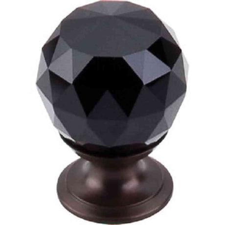 Top Knobs TK115ORB oil rubbed bronze glass cabinet knob