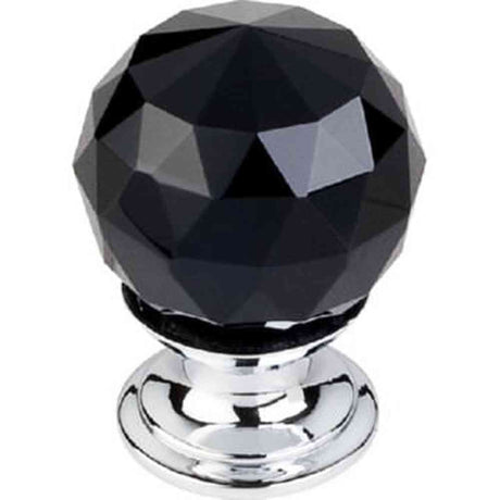 Top Knobs TK115PC polished chrome glass cabinet knob