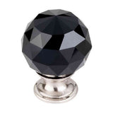 Top Knobs TK116BSN brushed satin nickel glass cabinet knob