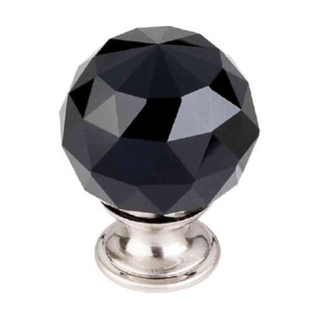 Top Knobs TK116BSN brushed satin nickel glass cabinet knob
