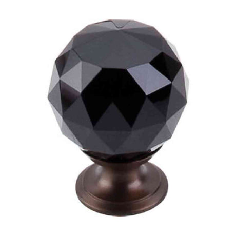 Top Knobs TK116ORB oil rubbed bronze glass cabinet knob