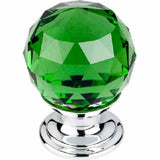 Top Knobs TK119PC polished chrome glass cabinet knob