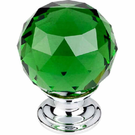 Top Knobs TK120PC polished chrome glass cabinet knob