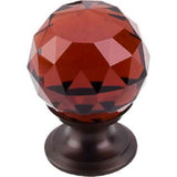 Top Knobs TK121ORB oil rubbed bronze glass cabinet knob