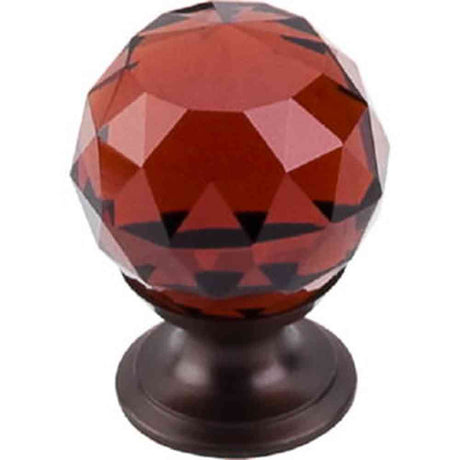 Top Knobs TK121ORB oil rubbed bronze glass cabinet knob