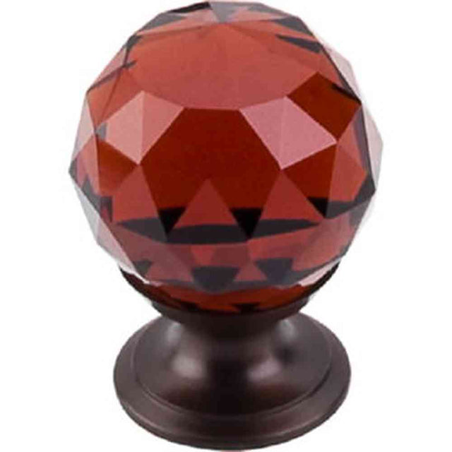 Top Knobs TK121ORB oil rubbed bronze glass cabinet knob