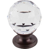 Top Knobs TK125ORB oil rubbed bronze glass cabinet knob