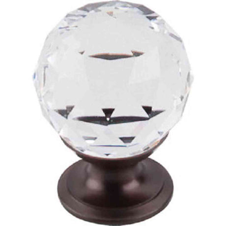 Top Knobs TK125ORB oil rubbed bronze glass cabinet knob