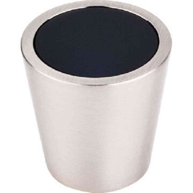 Top Knobs TK129BSN brushed satin nickel glass cabinet knob