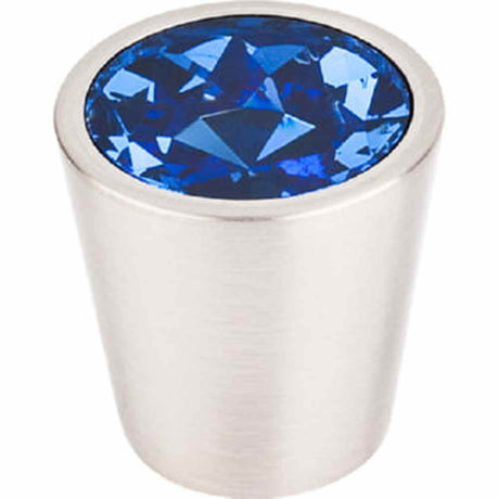 Top Knobs TK131BSN brushed satin nickel glass cabinet knob