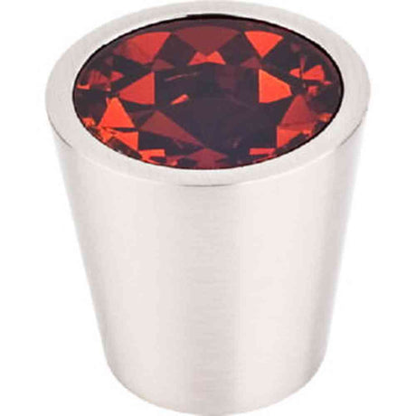 Top Knobs TK133BSN brushed satin nickel glass cabinet knob