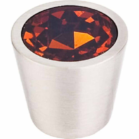Top Knobs TK134BSN brushed satin nickel glass cabinet knob