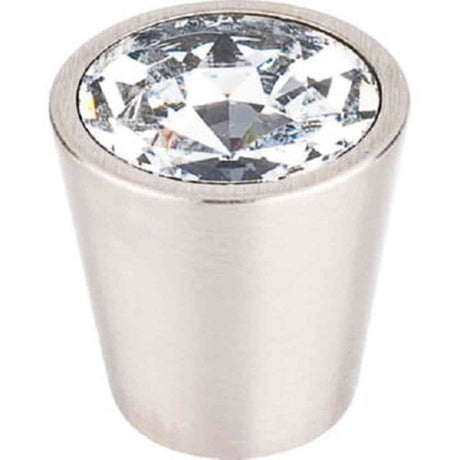 Top Knobs TK135BSN brushed satin nickel glass cabinet knob