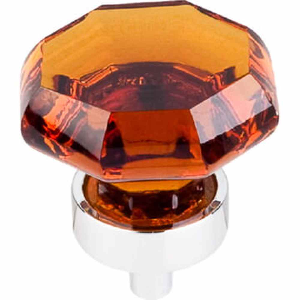 Top Knobs TK138PC polished chrome glass cabinet knob