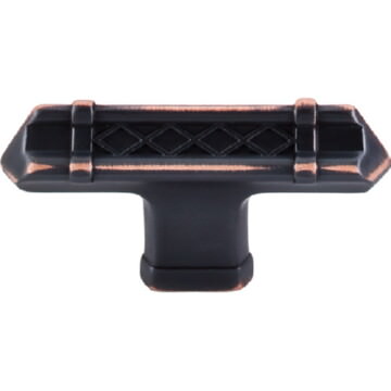 Top Knobs TK204 Tower Bridge T-Handle 2-5/8", front view