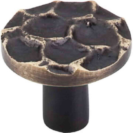 Top Knobs TK296BA brass antique round cabinet knob