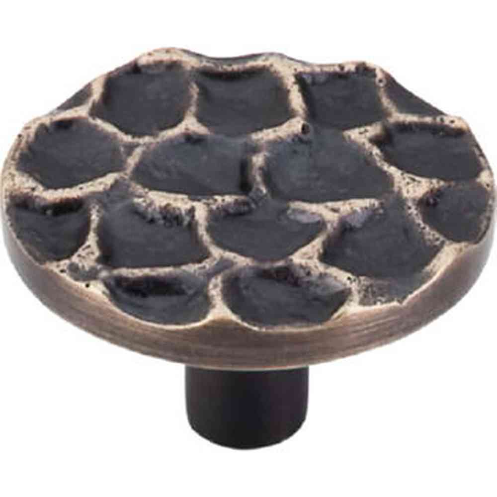 Top Knobs TK297BA brass antique round cabinet knob