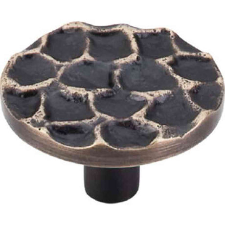 Top Knobs TK297BA brass antique round cabinet knob