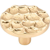 Top Knobs TK297BR polished brass round cabinet knob