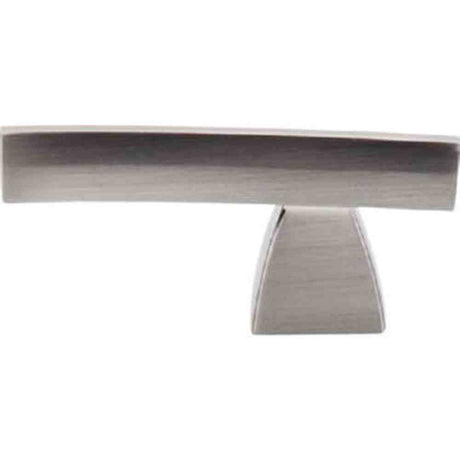 Top Knobs TK2BSN brushed satin nickel arched cabinet pull
