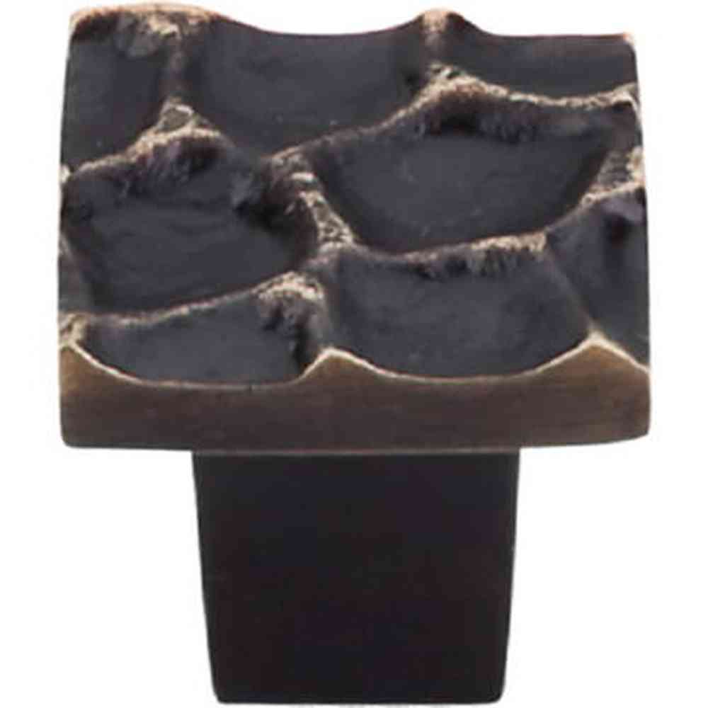 Top Knobs TK300BA brass antique square cabinet knob