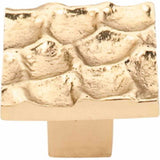 Top Knobs TK301BR polished brass square cabinet knob