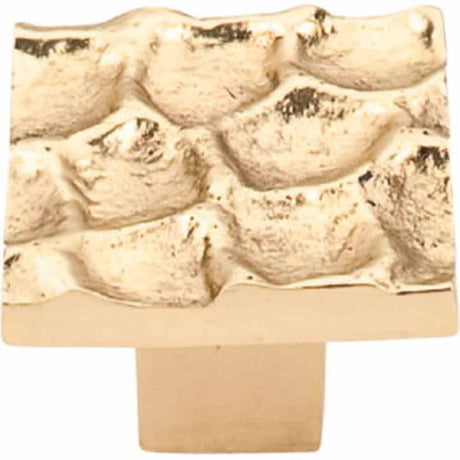 Top Knobs TK301BR polished brass square cabinet knob
