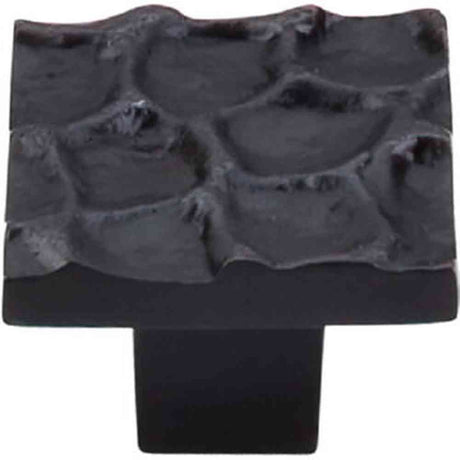 Top Knobs TK301CB coal black square cabinet knob