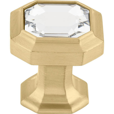 Top Knobs TK390 Crystal Emerald 1-1/8" Cabinet Knob, front view