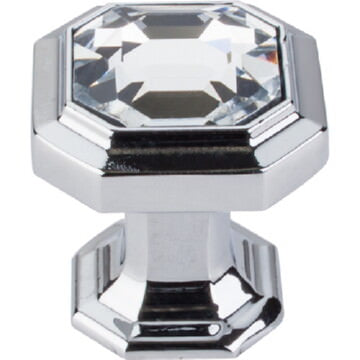 Top Knobs TK390 Crystal Emerald 1-1/8" Cabinet Knob, front view