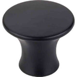 Top Knobs TK592BLK flat black round cabinet knob
