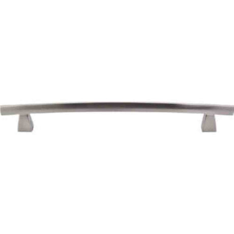 Top Knobs TK5BSN brushed satin nickel arched cabinet pull
