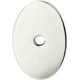 Top Knobs TK60PN polished nickel cabinet backplates