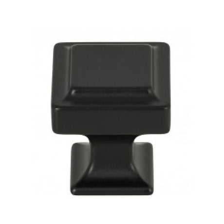 Top Knobs TK701BLK flat black square cabinet knob