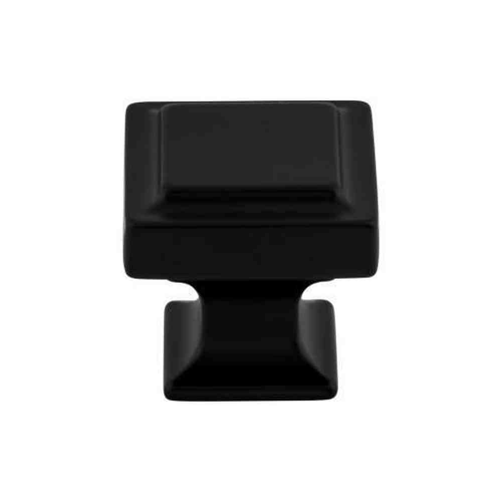 Top Knobs TK702BLK flat black square cabinet knob