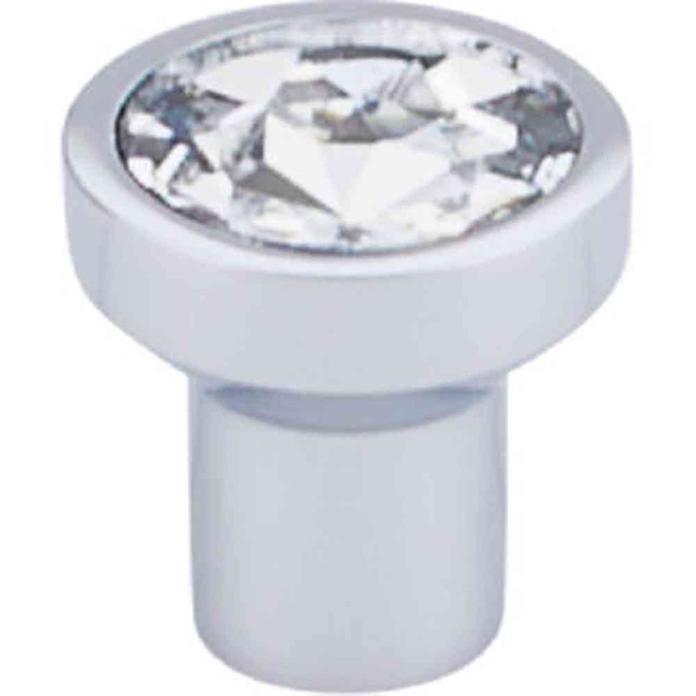 Top Knobs TK736PC polished chrome glass cabinet knob