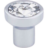 Top Knobs TK736PC polished chrome glass cabinet knob