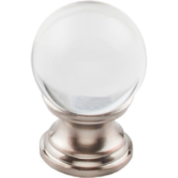 Top Knobs TK840BSN brushed satin nickel glass cabinet knob