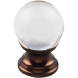 Top Knobs TK840ORB oil rubbed bronze glass cabinet knob