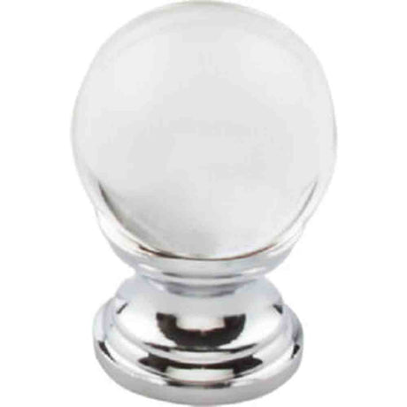 Top Knobs TK840PC polished chrome glass cabinet knob