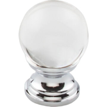 Top Knobs TK840PC polished chrome glass cabinet knob