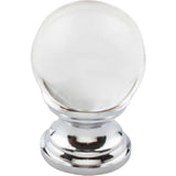 Top Knobs TK840PC polished chrome glass cabinet knob