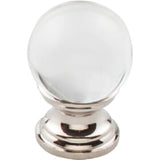Top Knobs TK840PN polished nickel glass cabinet knob