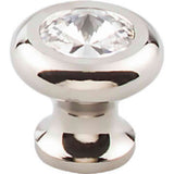 Top Knobs TK846PN polished nickel glass cabinet knob