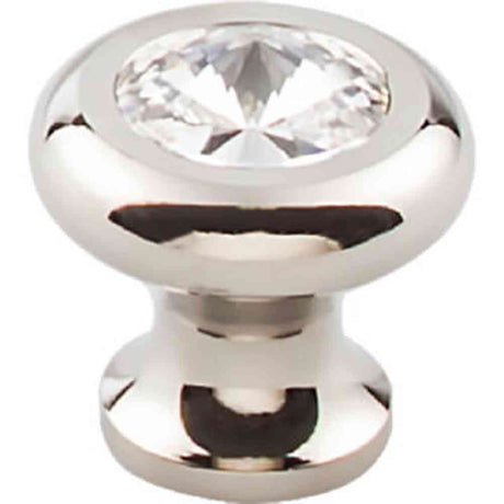 Top Knobs TK846PN polished nickel glass cabinet knob