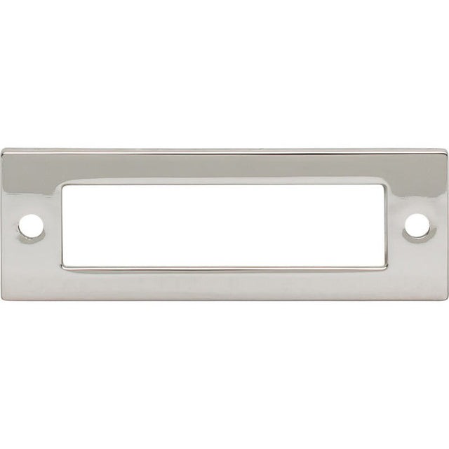 Top Knobs TK923PN Lynwood backplates in satin stainless, additional view