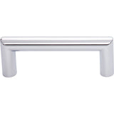 Top Knobs TK940PC Lynwood cabinet pulls in satin stainless, additional view